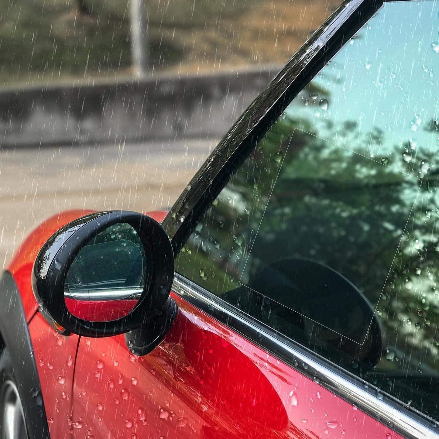 Anti Fog Anti Mist Rainproof Universal Car Accessories Rear-View Mirror (Pack of 2)